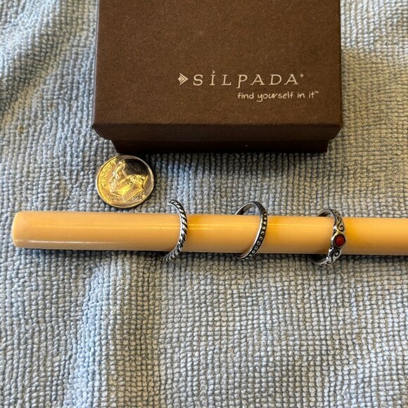 Silpada Sterling Silver Toe Rings - Set of 3 - Picture 2 of 5